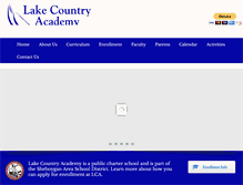 Tablet Screenshot of lakecountryacademy.com